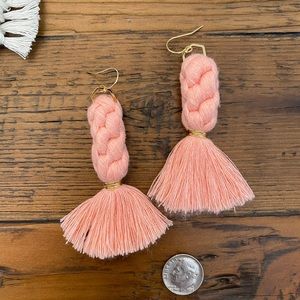 Macrame tassel earrings